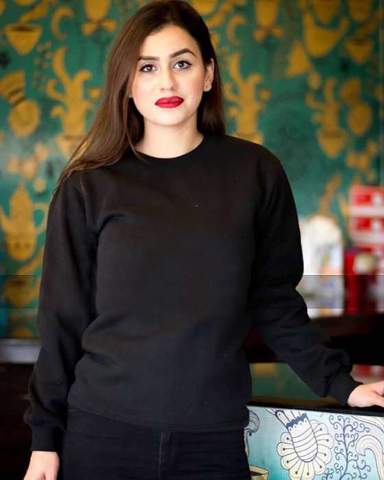 Plain Black Sweat Shirt For women - DENIMS - Hoodies & Sweatshirts - 