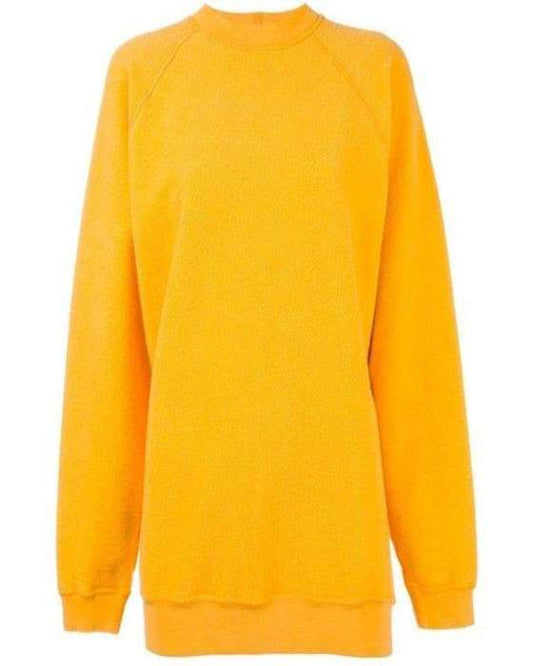 Plain Yellow Sweat Shirt For women - DENIMS - Hoodies & Sweatshirts - 