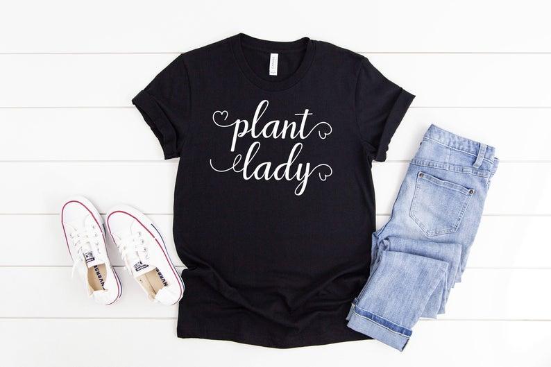 Plant Lady Shirt Women Gardening T - Shirt Crazy Plant Lady Tshirt - DENIMS - Tops & T - Shirts - 