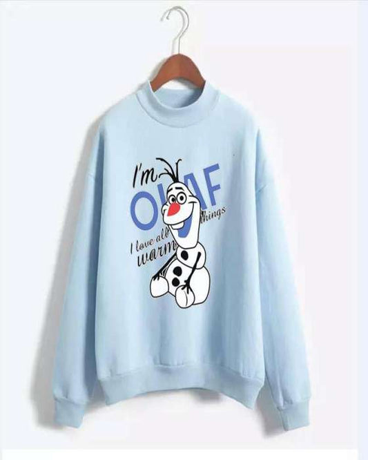Printed Sweat Shirt For womens 498 - DENIMS - Hoodies & Sweatshirts - 