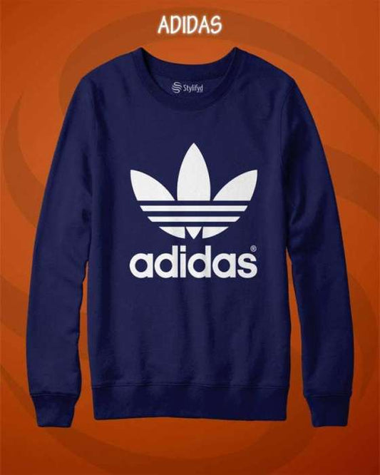 Purple Printed Sweat Shirt - DENIMS - Hoodies & Sweatshirts - 