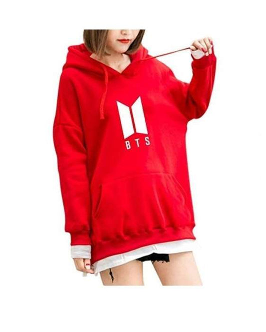 Red Bts Hoodie for womens both - DENIMS - Hoodies & Sweatshirts - 