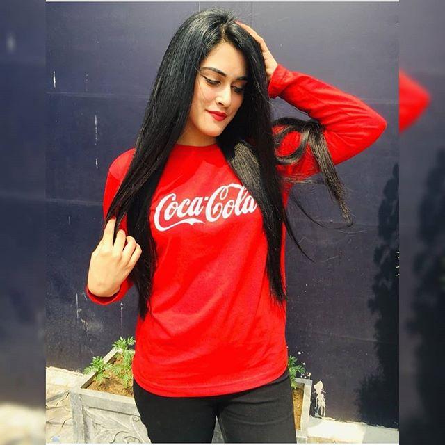 Red Coca Cola Printed T - shirts For Womens - DENIMS - Tops & T - Shirts - 