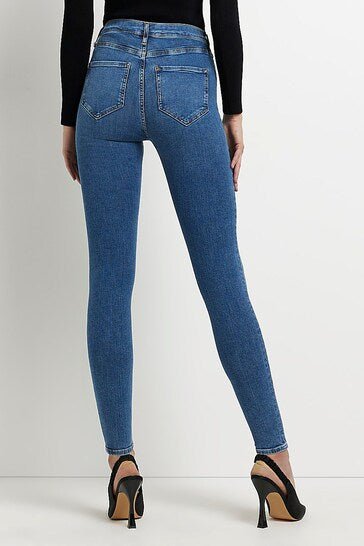 River Island Blue Jeggings - DENIMS - Jeggings & Leggings - 