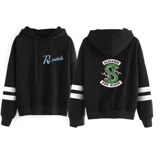 Riverdale Printed Fleece Full Sleeves Pull Over Hoodie - DENIMS - Hoodies & Sweatshirts - 
