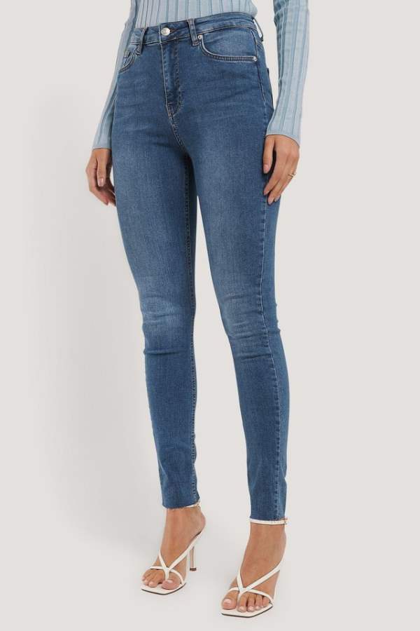 Skinny Fit Mid - Rise Clean Look Stretchable Jeans - DENIMS - Jeans - 