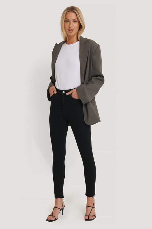 Slim Fit Mid - Rise Clean Look Stretchable Jeans - DENIMS - Jeans - 