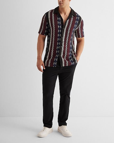 Slim Straight Hyper Stretch Cotton Chino Pant - DENIMS - Jeans & Pants - 