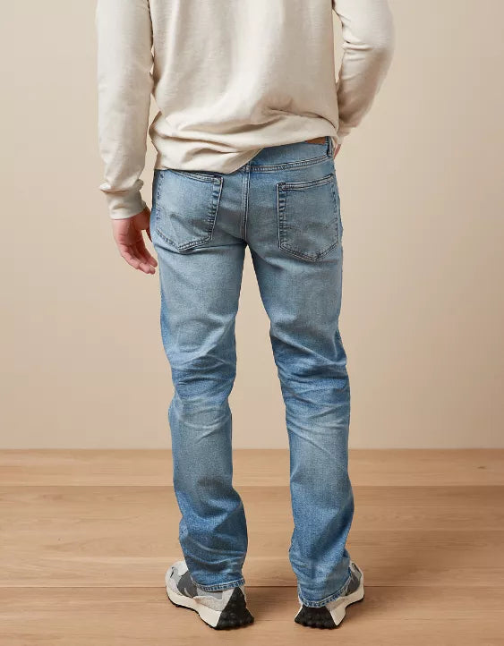 Distressed Relaxed Straight Jeans For Men - Stylish Men's Jeans - Available In Blue - Denims