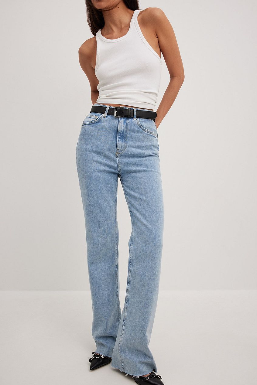 Flared High Waist Jeans For Womens