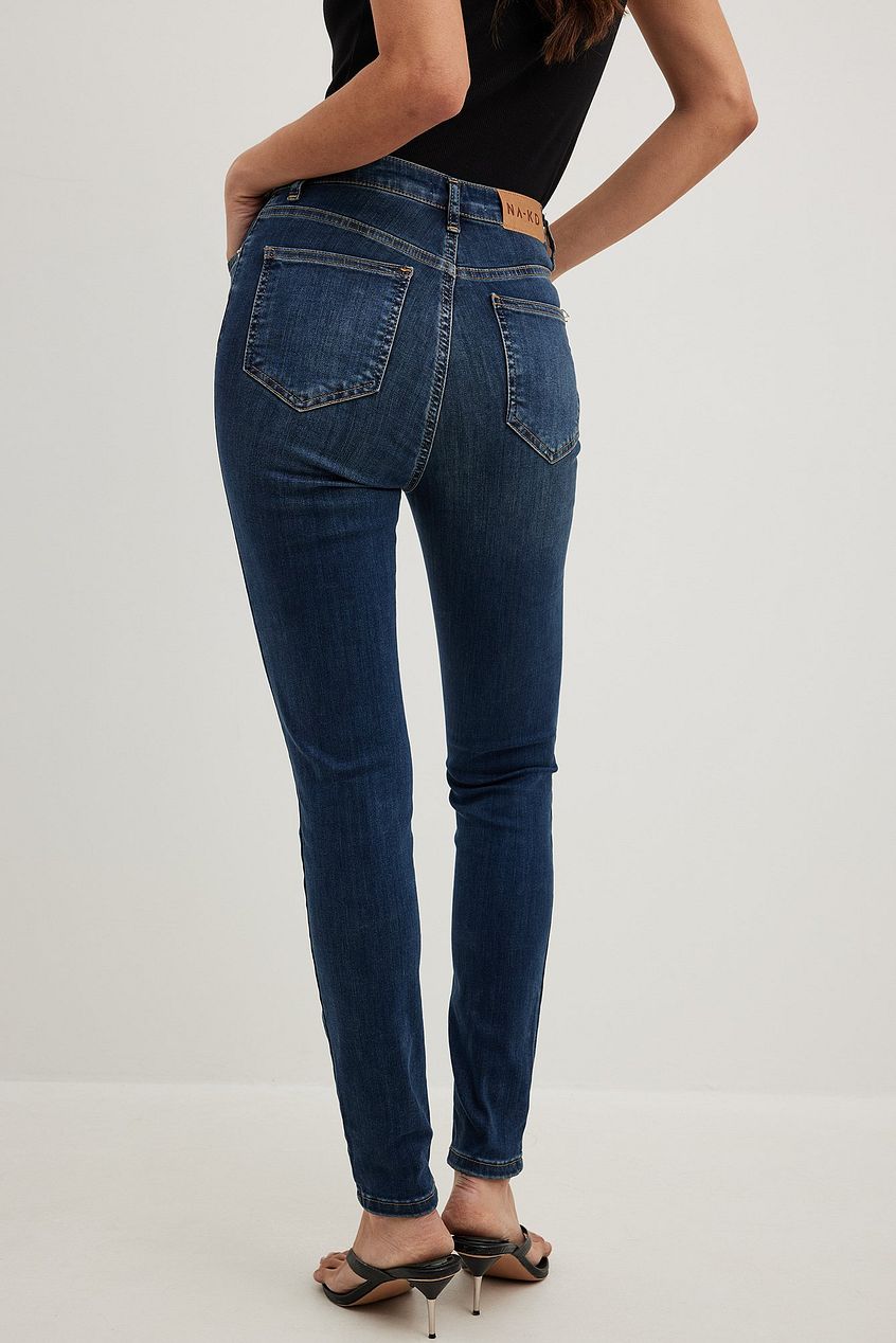 Skinny High Waist Stretch Jeans For Womens