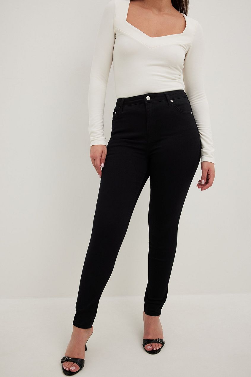 Skinny High Waist Stretch Jeans For Womens